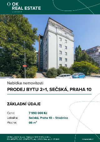 V prodej bytu 2+1, Sečská, Praha 10 Strašnice, titulní strana
